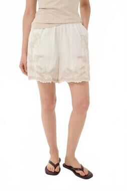 NEW PART TWO french oak embroidered shorts in white
